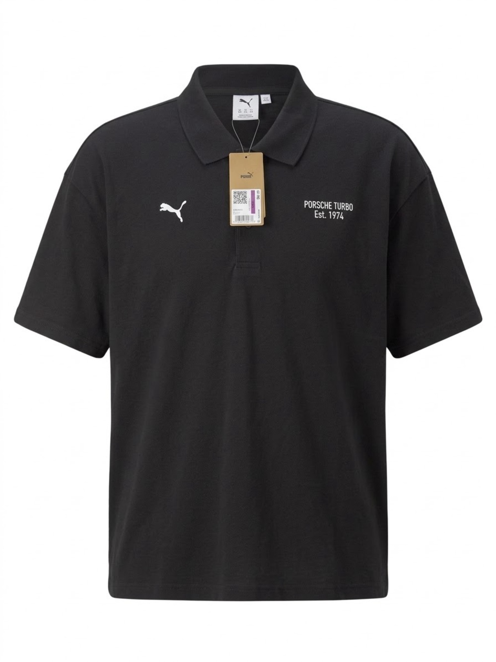 Puma Black Polo with White Logos